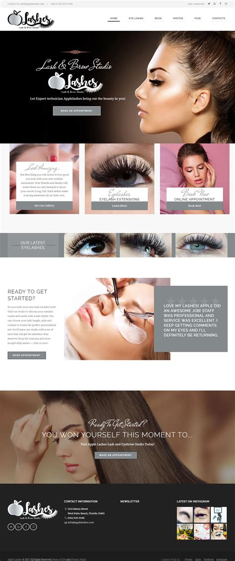 Eyelash Website Template